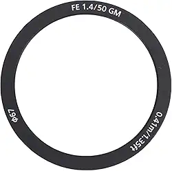 Jiawu Anel Frontal da Lente Adequado para FE1.4GM 50mm ABS Hoop Renderização de Imagem Nítida Com Pouca Luz para Fotografia