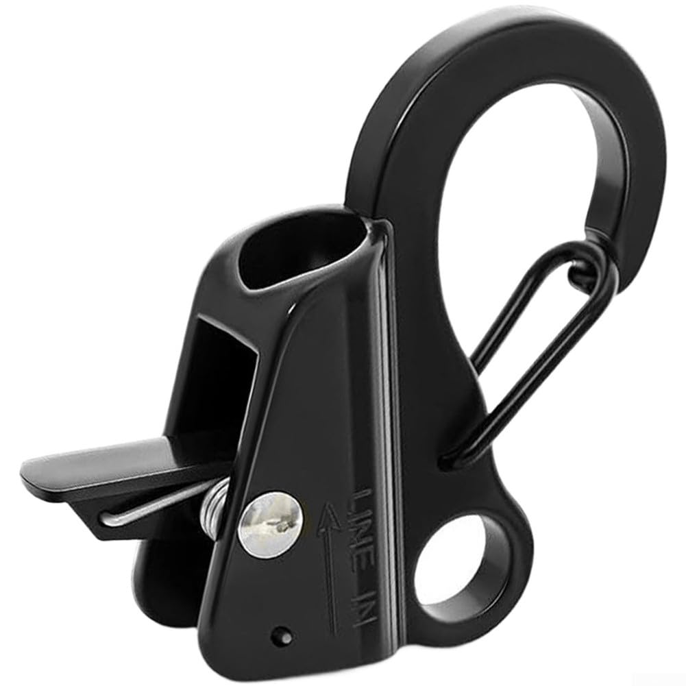 Clips de cuerda deslizante de grado marino con longitud ajustable y abrazadera de liberación rápida para barco para uso en guardabarros y línea de amarre (5/8 pulgadas)