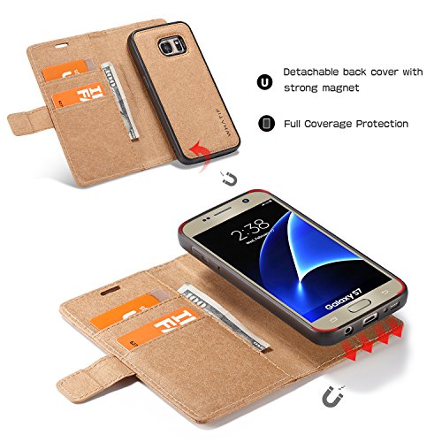 Capa Dfly-US para Galaxy S7, capa para Galaxy S7, capa de papel kraft premium à prova d'água DIY gr