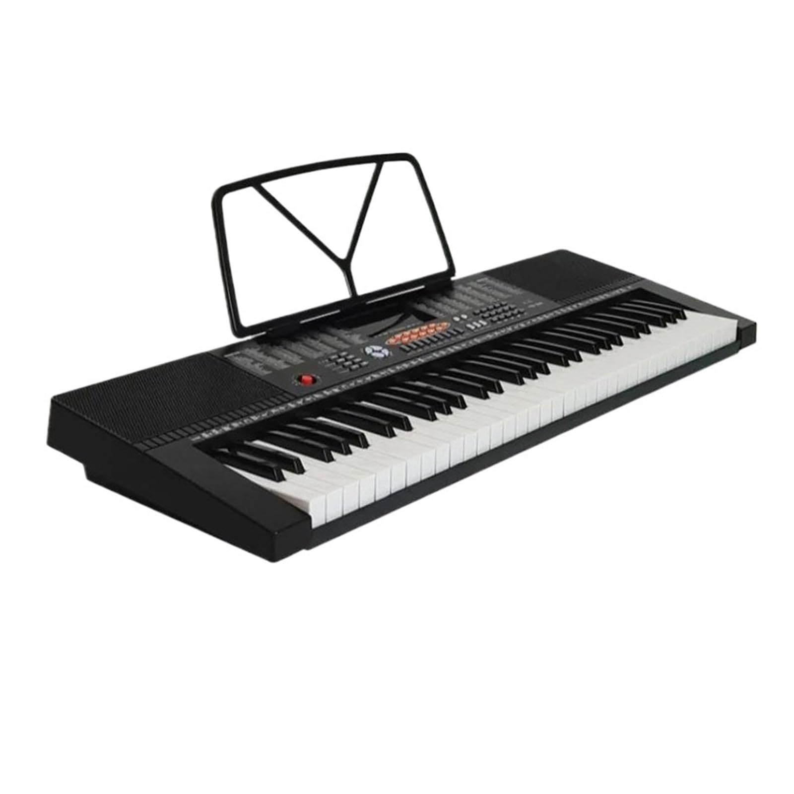 61 Klawiszowa Klawiatura Pianina Elektronicznego Profesjonalny Instrument Muzyczny(Black)