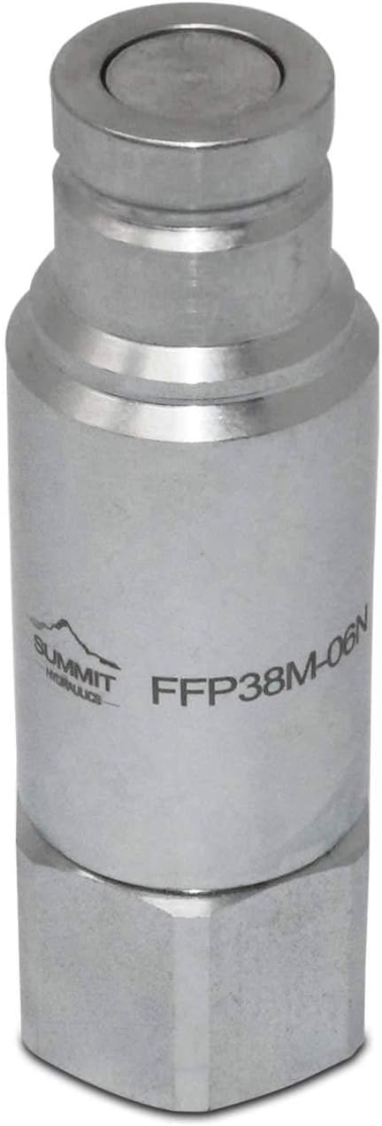 3/8 Flat Face Connect Under Pressure Hydraulic Quick Connect Coupler Set, 3/8 NPT Thread