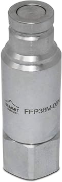 3/8 Flat Face Connect Under Pressure Hydraulic Quick Connect Coupler Set, 3/8 NPT Thread