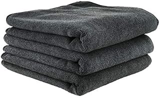 Chemical Guys MIC35303 Workhorse Professional Grade Microfiber Towel, Black, 16