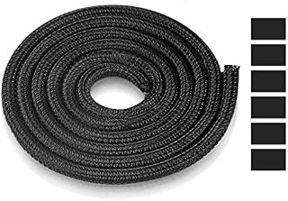 AGPTEK 6m/19.69ft Cable Tidy Sleeve, Animal Proof Cable Wire Management Wrap Split Sleeve with Flame Retardancy, Cable Cover Protector Cord Organizer for TV, Computer, Home Theater, Car and More