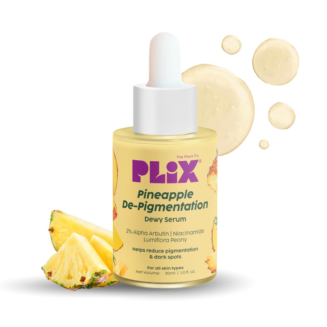 2% Alpha Arbutin Pineapple De-Pigmentation Dewy Face Serum for Pigmentation & Dark Spots Removal for Unisex with 10% Niacinamide, 5% PHA for All Skin, 30ml (Pack of 1)