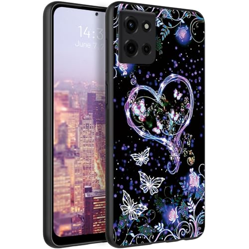 Coque Motorola Moto G 5G 2025 design papillon violet silicone souple