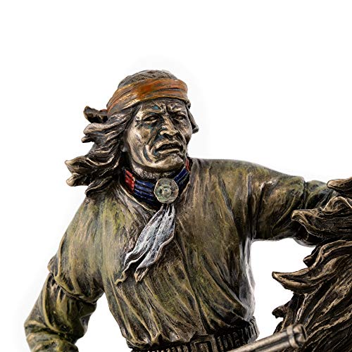 Estatua Decorativa Geronimo Guerrero Indígena 11 in miniatura 5