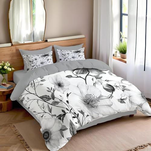 Housse de couette 200x200cm avec fermeture éclair pour lit sans plis - 3