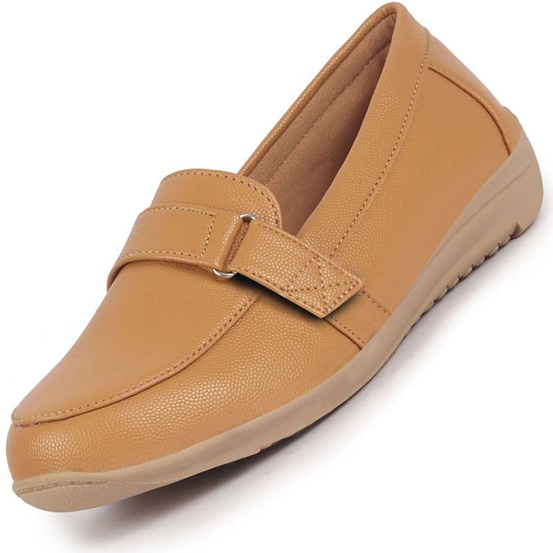 fausto Women's Comfortable Formal Adjustable Strap Hook and Loop Slip On Shoes|Party Shoe|Office Shoe-picture-19