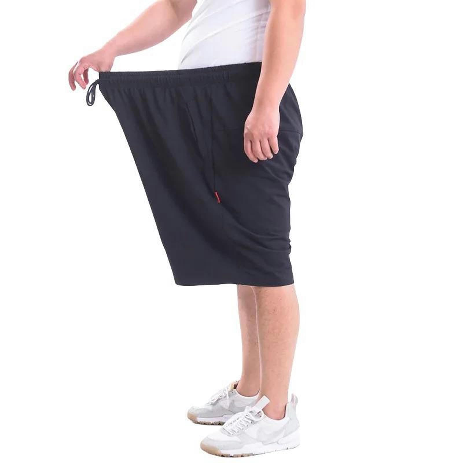 Kurze Hosen Herren Sommer Casual Shorts Für Dicke Männer Atmungsaktive Weiche Sportshorts Männlich Übergroße Strandshorts Streetwear Short Hosen 9XL