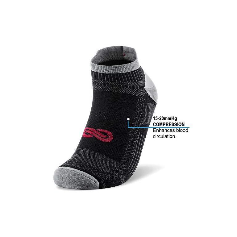 PAPLUS Ankle Compression Sock for Men and Women 2/4/6 Pairs, Low Cut