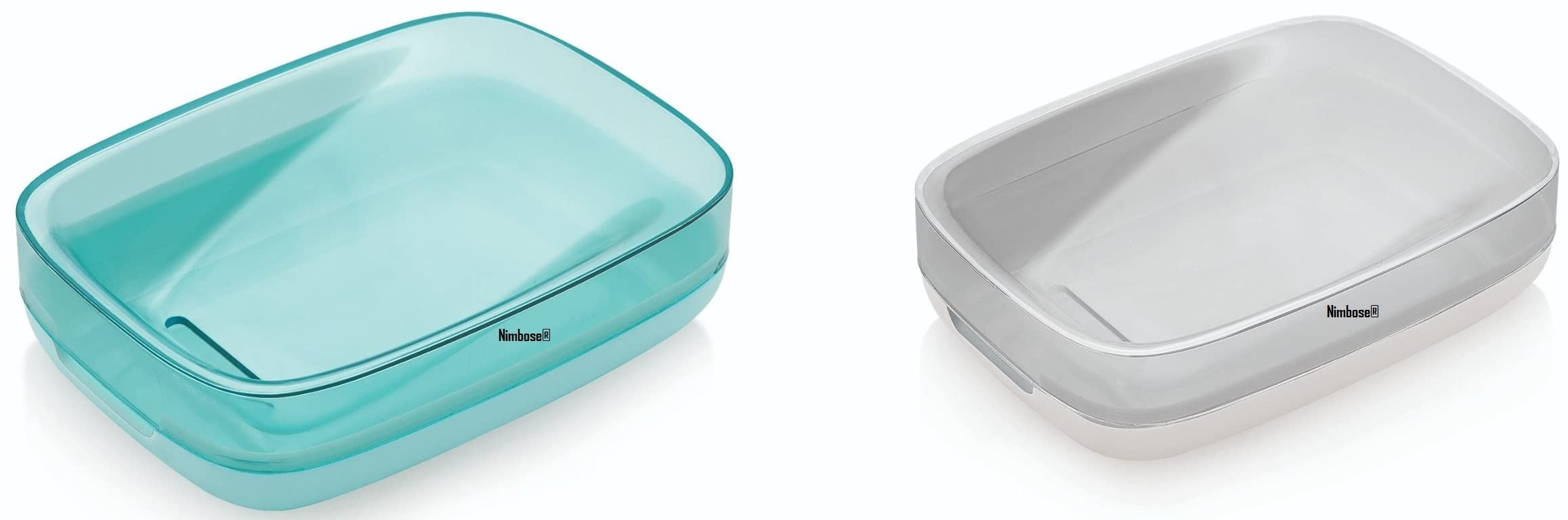 Nimbose® Soap Case for Bathroom Stylish, Plastic Travel Soap Box, Soap Case Holder for Bathroom Accessories (Random Colors, Pack of 2) 3