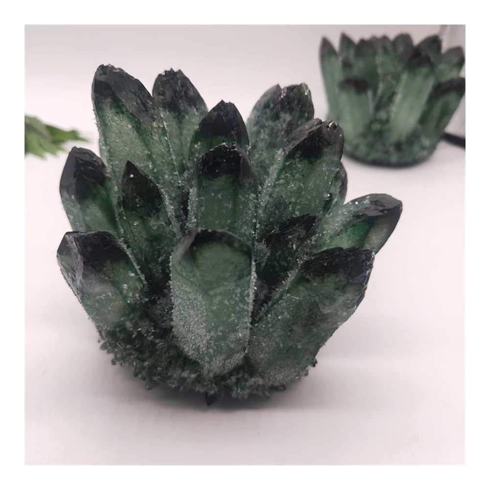 Granitori di di di di di Phantom Green Natural GRANUALE Fengshui Decorazione della casa Aquarium Sostegno Spirituale(500-600g)