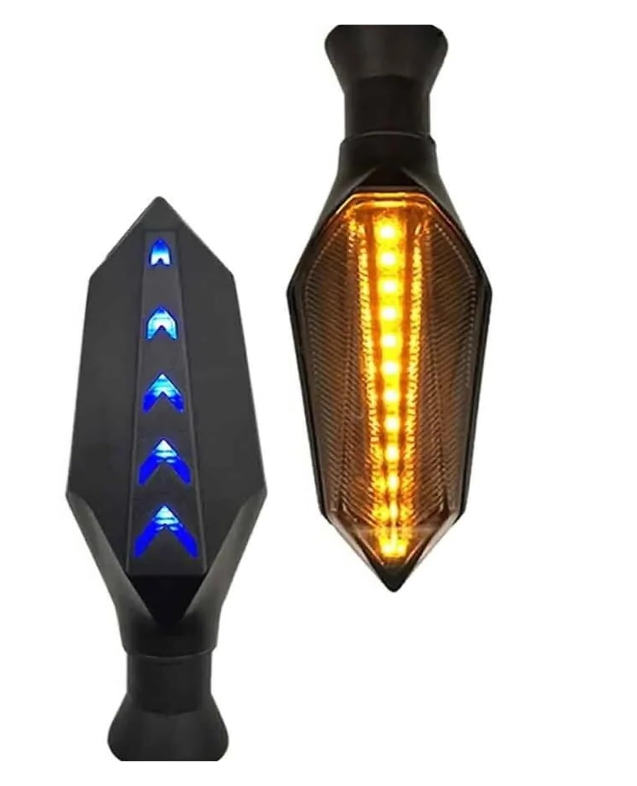 2 Luces de señal Giro Motocicleta Dos Colores 12 V Giro luz señal