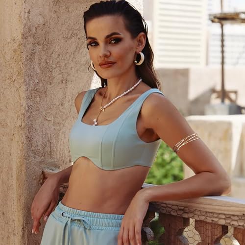 RIOSO 6Pcs Gold Arm Cuff Upper Arm Band Cuff Bracelet Bangle for Women Arm Cuffs Jewelry3