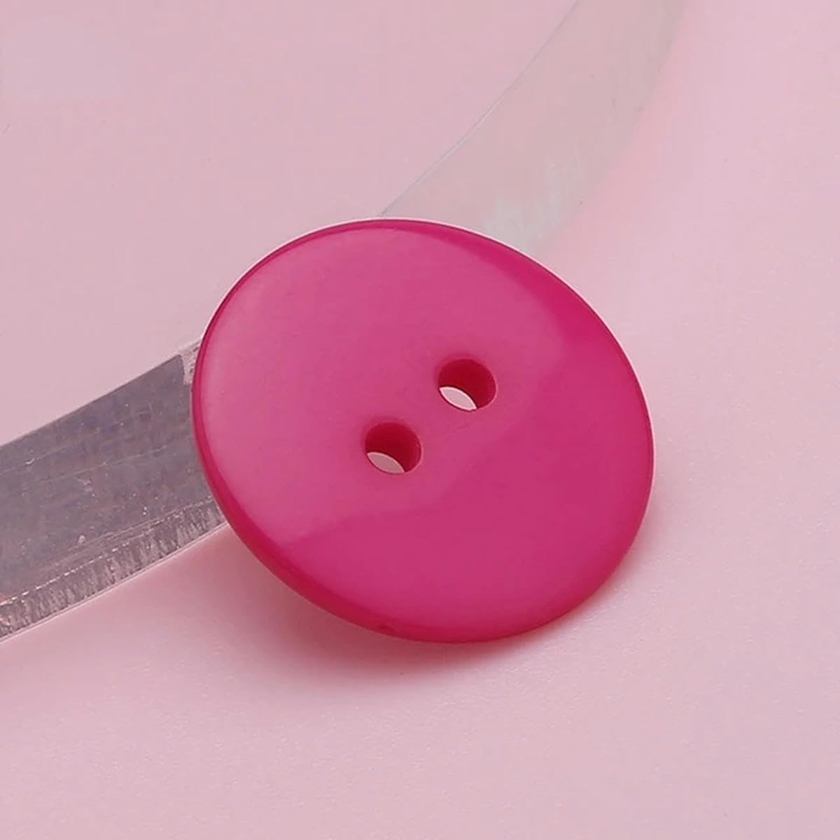 Bottoni, 9-30mm misti Abbigliamento for bambini colorati con doppio occhio for pane for fai da te in resina Scrapbooking Maglieria a mano artigianale All'ingrosso-Azzurro-36L 23,0 MM 30 pezzi