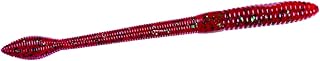 Strike King KVD Fat Baby Finesse Worm, Soft Plastic Worm Fishing Lure, Red Bug, 5-Inches, 12-Pack