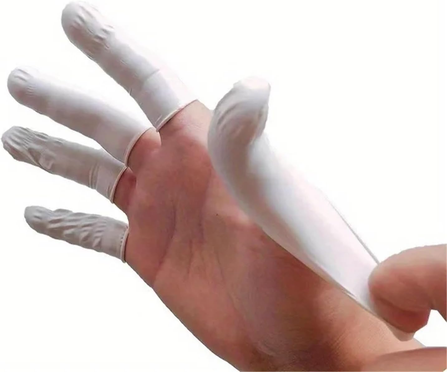 Finger Sleeves 80/800pc Rubber Finger Protector Covers Wear-Resistant Elastic Anti-Slip Latex Cots(800 pcs)