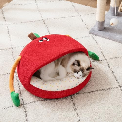 Lit pour chat mignon et nid de couchage antidérapant pour salon - 4