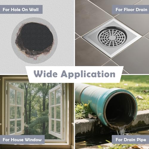 Maschendrahtzaun 40 Mesh, Drahtgitter Feinmaschig, Wühlmausgitter für Hochbeet, Fliegengitter Metall 30 x 200 cm, Fenstergitter Insektenschutz Apertur 0,6 mm, Mit Handschuhen, Sichereres Schneiden