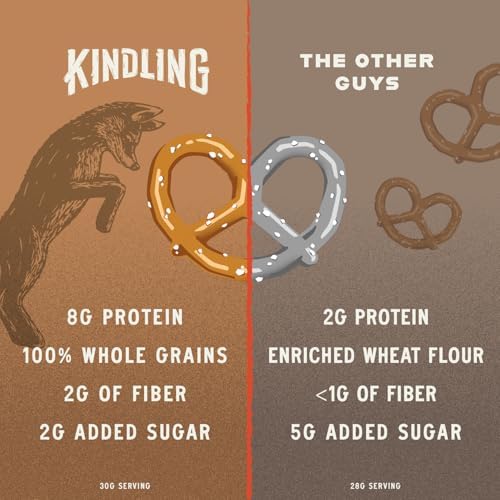 Kindling Protein Pretzels - Churro - 8 Bolsas de 2.5 oz miniatura 5