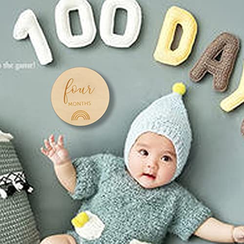 Yagosodee 12 stuks baby maandelijkse milstone kaarten baby mededelingsteken foto rekwisieten voor baby jongens meisjes - Image 3