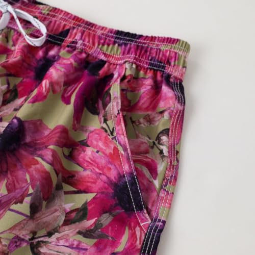 Mens Swim Trunks Quick Dry Swim Shorts Drawstring Summer Beach Shorts with Pockets3