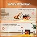 Feculs Electric Fireplace Heater, 3-in-1 Portable Fireplace Heaters for Indoor Use, 750/1500W Space Heater Indoor, 3D Flame, 3 Modes Fan & 12 Hours-Timer, Space Heater with Remote Timer