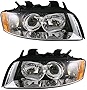 1A Auto Headlights Headlamps Left & Right Pair Set for 02-05 Audi A4