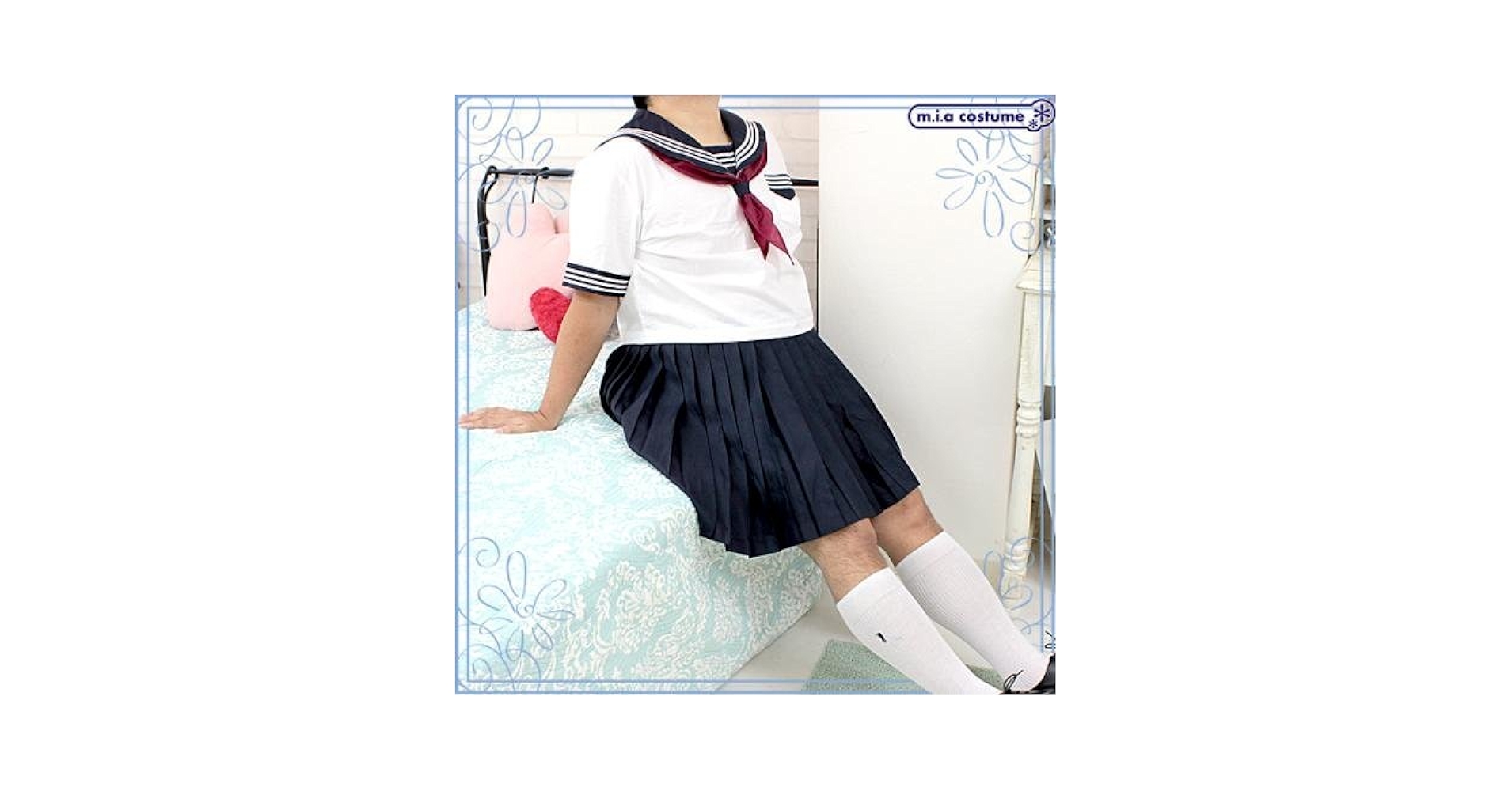 Amazon.co.jp: 半袖セーラー服セット サイズ：JUMBO 色：白