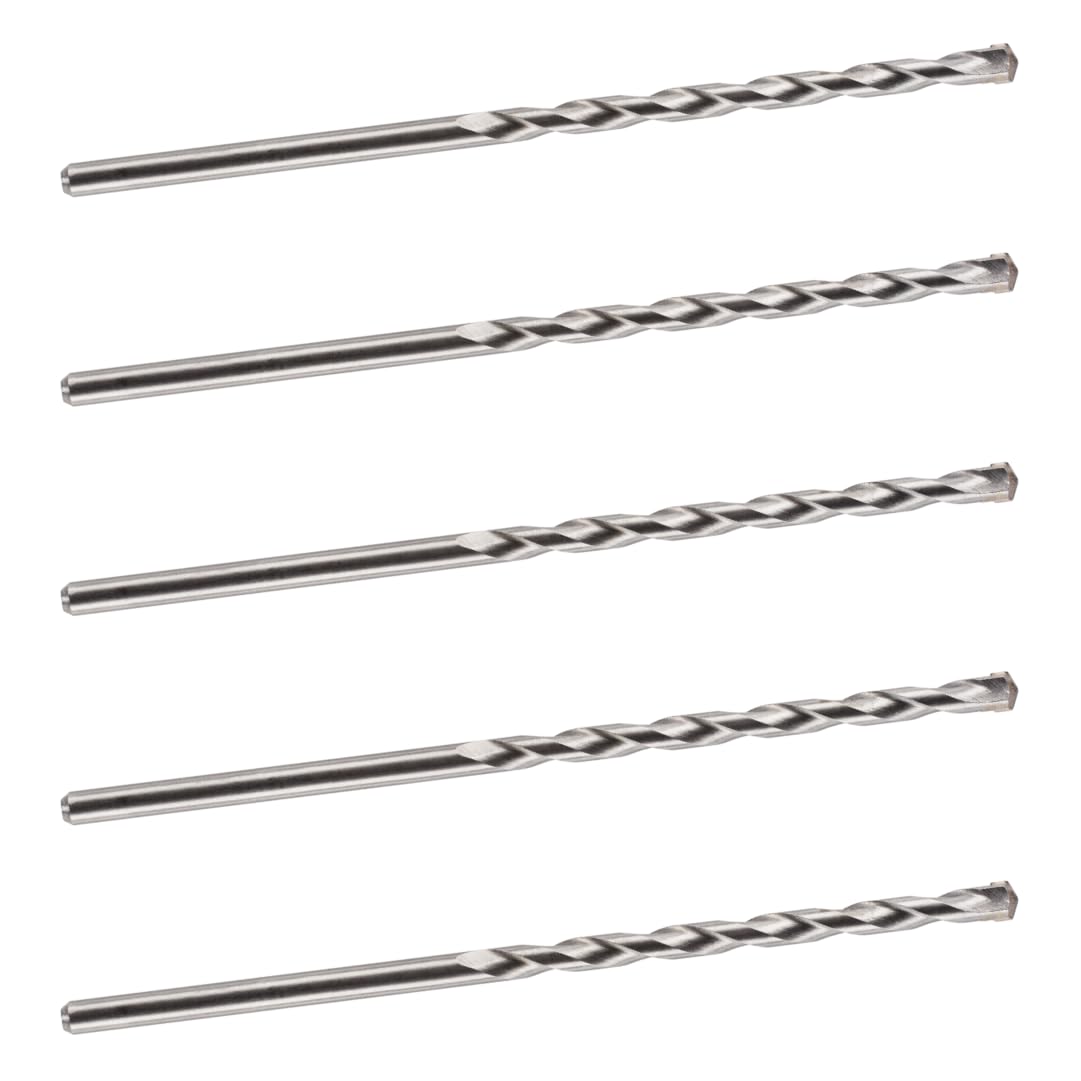 13mm x 200mm TCT Tipped Masonry Drill Bits (PACK Of 5) For Concrete Brick Porcelain Ceramic Tile Plastic Wood
