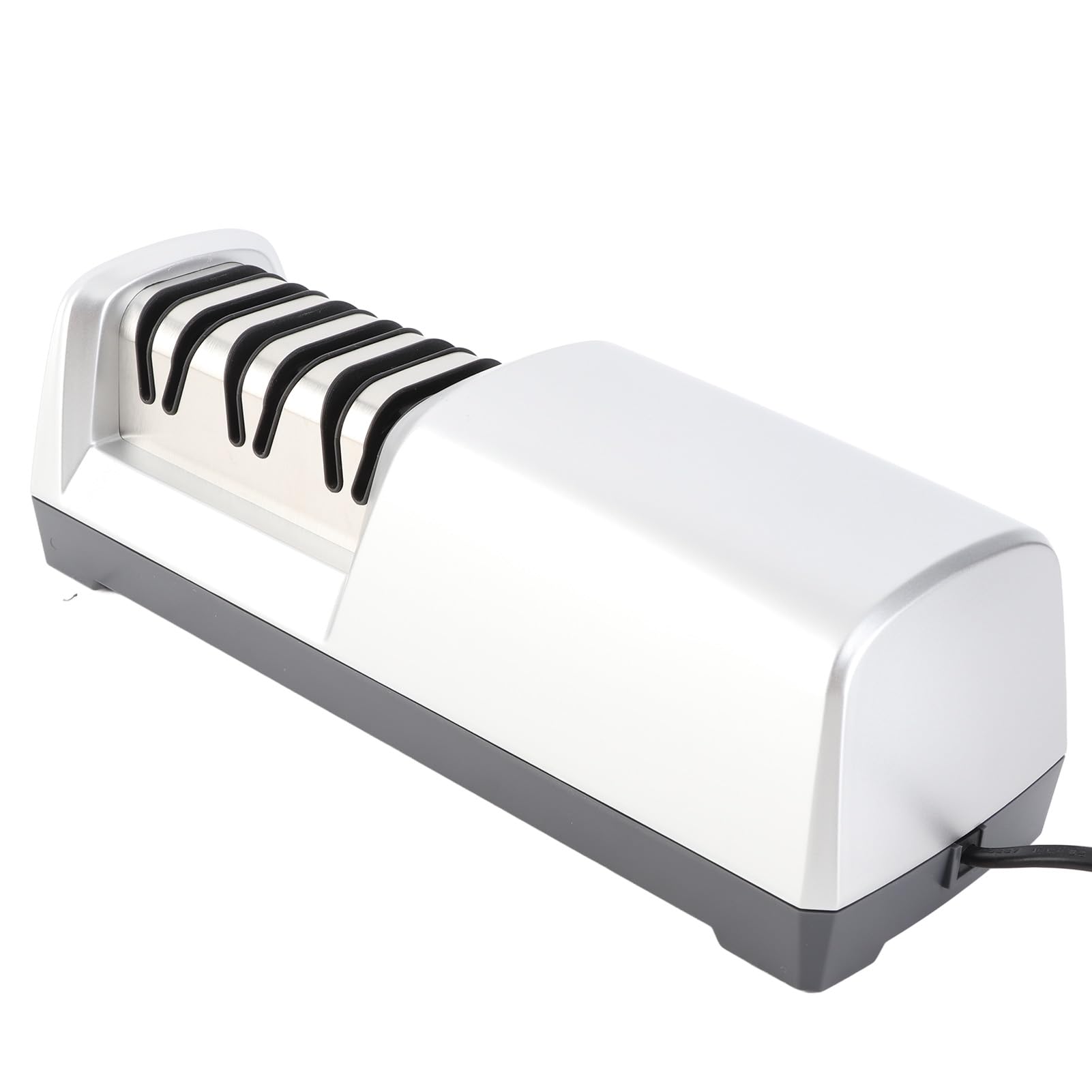 Affilacoltelli Elettrico a 15 e 20 Gradi, a 3 Livelli, affilacoltelli in Acciaio Inox per coltelli da con Funzione di affilatura Rapida, Risultati rapidi, nitidi, a Basso Rumore