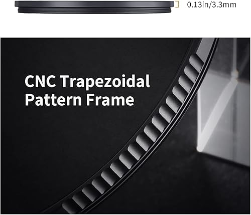 Miniatura 7 de K&F Concept Filtro de difusión negra de 2.165 in, 1 filtro de efecto cinematográfico de niebla con 28 filtros multicapa, impermeableresistente a los
