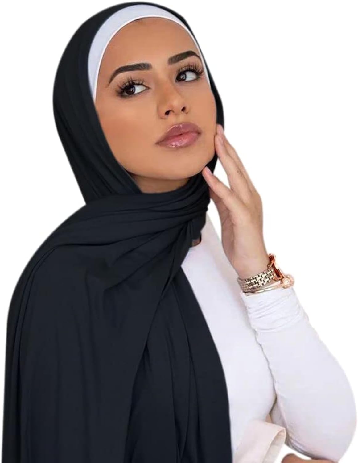 ANKOMINA Women Soft Cotton Muslim Jersey Hijab Head Wrap Scarves Fashion Long...