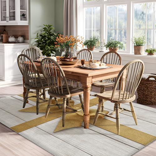 Tapis de chambre beige saisonnier 1,8 x 2,7 m avec grand imprimé rustique rectangulaire - 6