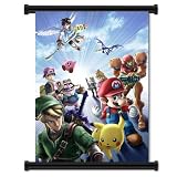 Super Smash Bros Brawl Game Fabric Wall Scroll Poster (32'x42') Inches
