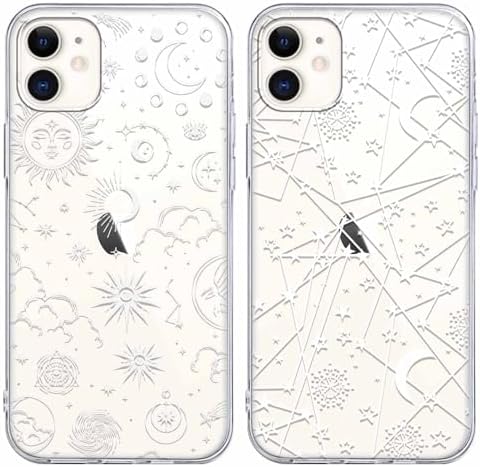 Xylota 2 przezroczyste etui na telefon komórkowy Samsung Galaxy A34 5G 6,5", przezroczyste etui Aesthetic z motywem serca miłosnego, miękkie, silikonowe, cienkie, TPU, odporne na uderzenia i
