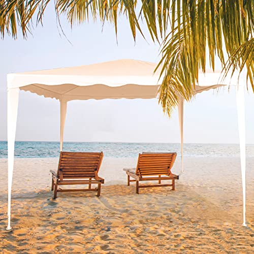 Carpa desmontable Aktive crema de 3x3m para terraza y camping 3