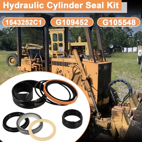 Image of Hydraulic Cylinder Seal Kit 3 inch Bore 1.5 inch Rod Replace for 1543252C1 G109452 G105548 Suitable for Case 350 350B 450 450B for Crawler Tractor-Loader & Backhoe Extender 480C 480D 580C 580D W11, W11B