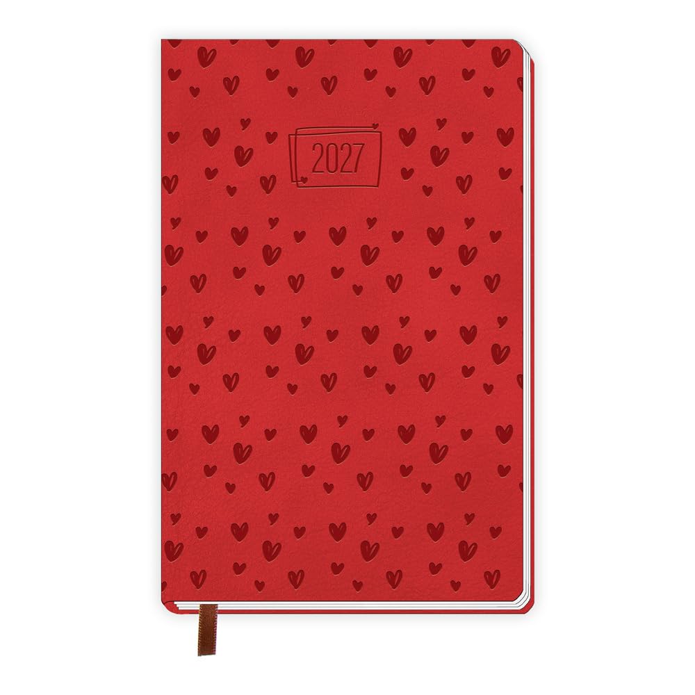 Trötsch Taschenkalender A6 Soft Touch Herzchen 2027: Soft Touch Terminkalender