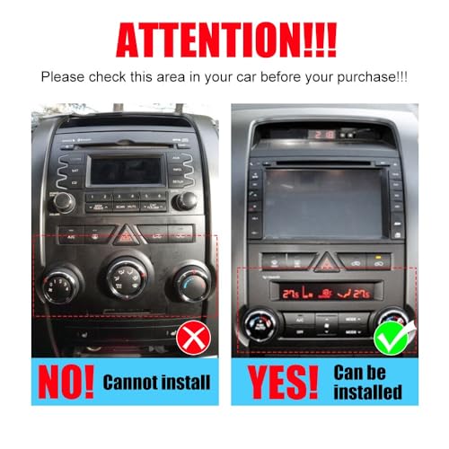 Kunfine Car CarPlay Android Auto Navigation Stereo GPS Radio Reverse Camera Display 10