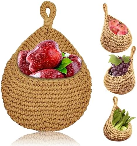 Koeydxst Panier De Rangement Pliable En Osier Bambou Avec Poignée - Fruits, Courses, Pique-Nique