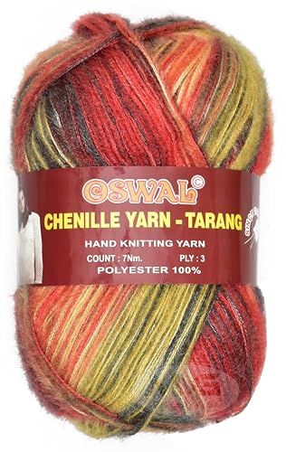 Image of M.G ENTERPRISE Knitting Wool Yarn, Soft Fancy Feather Wool Rowan Mix 400 GMS Best Used with Knitting Needles, Soft Fancy Wool-GF Art-ACFC