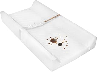 JVEOO Waterproof Baby Changing Pad with Safety Strap - Non-Slip Wipeable Diaper Mat 32x16 Inch for Dresser, Table & Travel