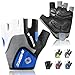 INBIKE 5mm Gel Pad Half Finger Bike Bicycle Cycling Gloves Blue Large