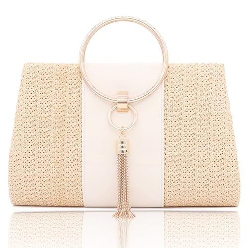 Bourse pour les femmes sac à épaule crossbody en paille bohème été