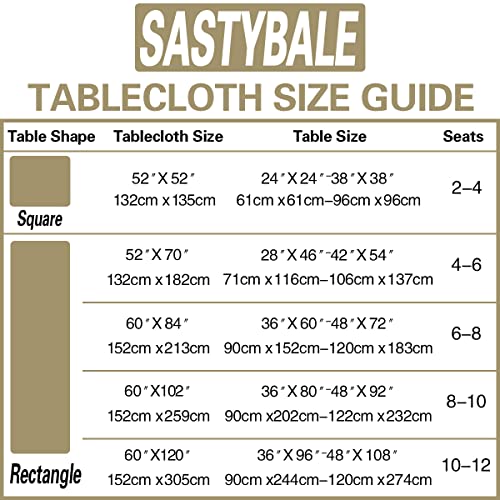 Sastybale Damask Gold Tablecloth For Rectangle Tables 60 X 84 Inch thumb #5