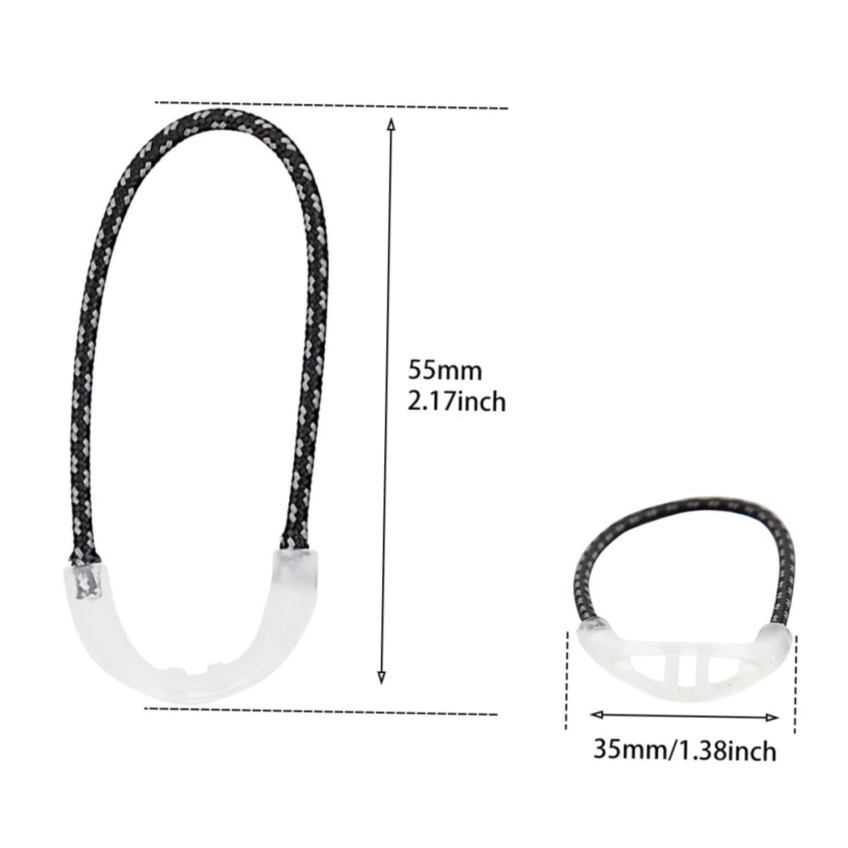 KICHOUSE 10Pcs Luminous Zipper Pulls Outdoor Zipper Ropes for Jackets Backpacks and Bags Durable Replacement Puller Helpers for Clothing Projects and DIY