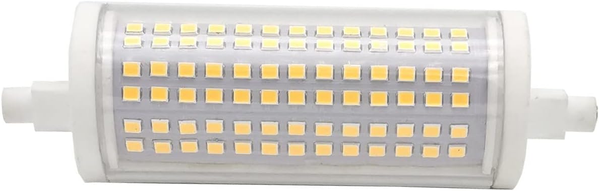 QLEE R7s Led Bulb 118mm 30w Dimmable Bulbs Led Halogen Replacement 300 Watt J Type Double Ended R7s Base 300w Equivalent Floodlight for Garage Floor Standing Light Warm Light