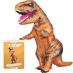 Disfraz Inflable XXL T-Rex | Disfraz de Dinosaurio Tamaño Adulto | Poliéster | Cómodo de Usar | Resistente | Sistema Inflable Incluido | OriginalCup®
